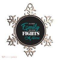 Ovarian Cancer Fight Cancer Ribbon Ornament thumb 0