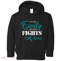 Ovarian Cancer Fight Cancer Ribbon Toddler Hoodie thumb 0