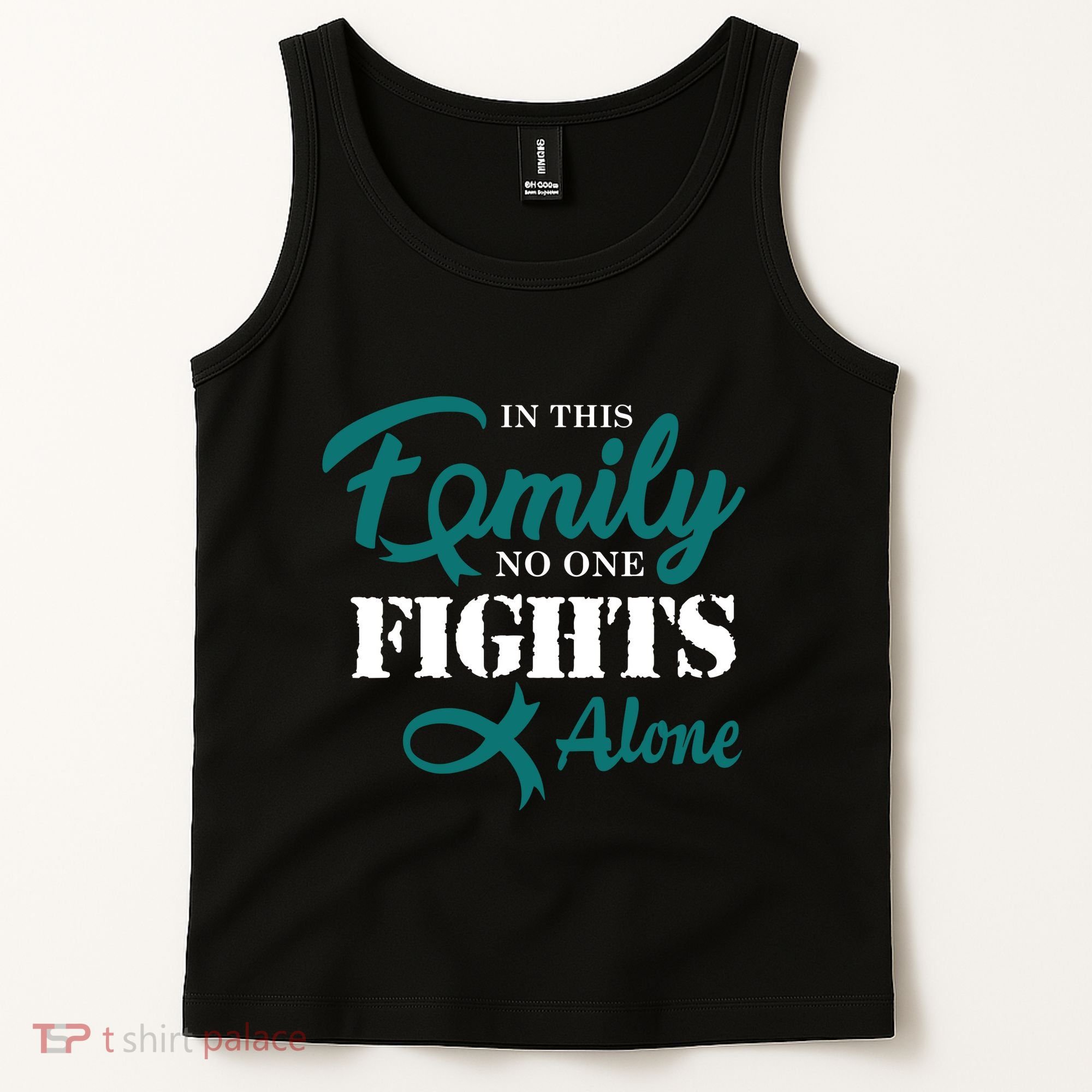 Ovarian Cancer Fight Cancer Ribbon Tank Top