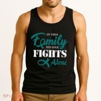 Ovarian Cancer Fight Cancer Ribbon Tank Top thumb 3