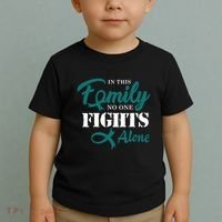 Ovarian Cancer Fight Cancer Ribbon Toddler T-Shirt thumb 2