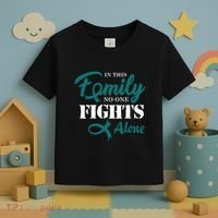 Ovarian Cancer Fight Cancer Ribbon Toddler T-Shirt thumb 3