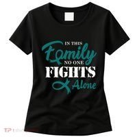 Ovarian Cancer Fight Cancer Ribbon Women's T-Shirt thumb 0