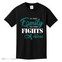 Ovarian Cancer Fight Cancer Ribbon Kids T-Shirt thumb 0