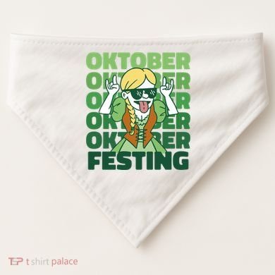 Oktoberfest Celebration Festive German USA-Made Doggie Bandana