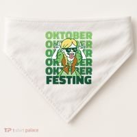 Oktoberfest Celebration Festive German USA-Made Doggie Bandana thumb 0