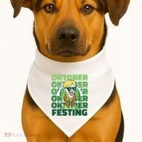 Oktoberfest Celebration Festive German USA-Made Doggie Bandana thumb 1