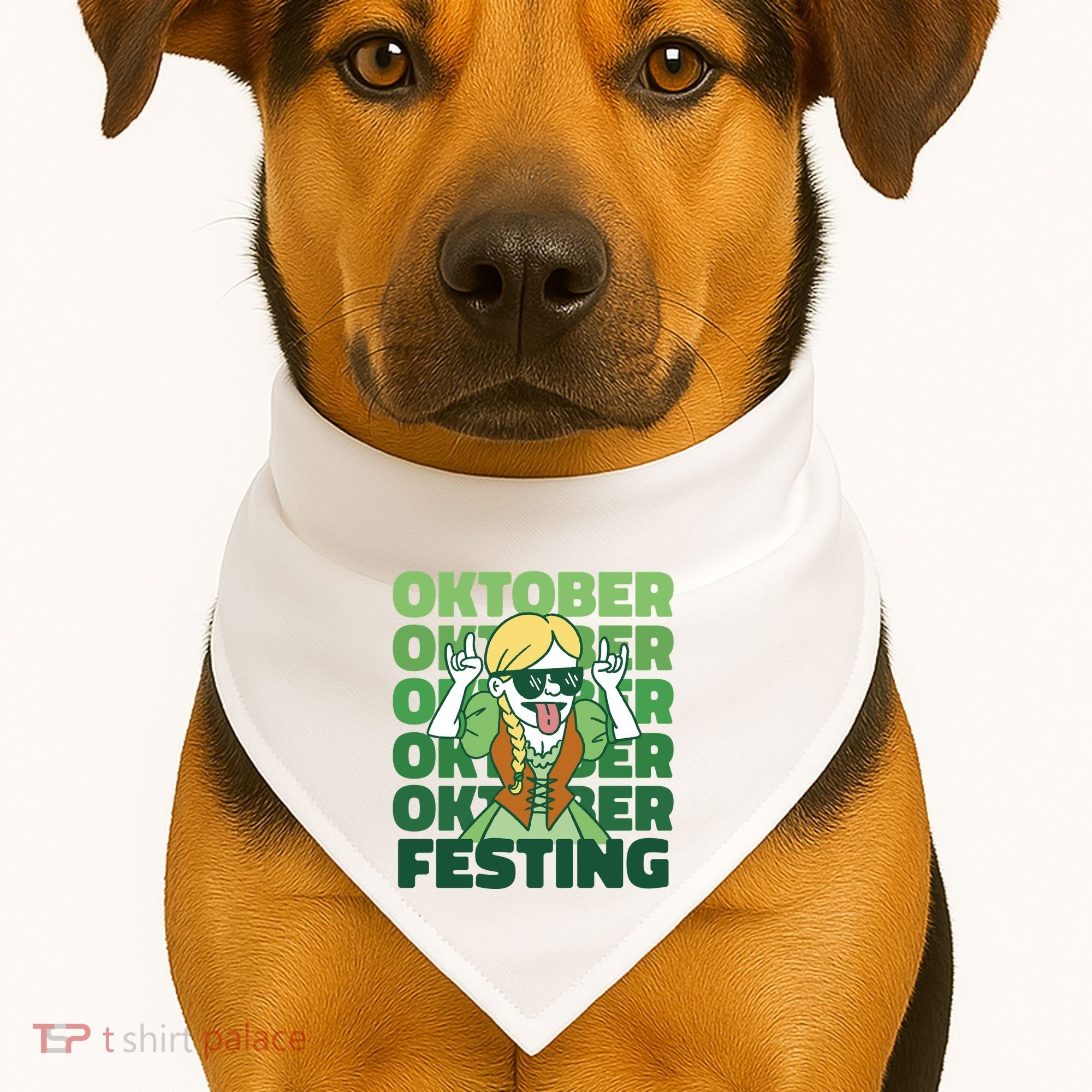 Oktoberfest Celebration Festive German USA-Made Doggie Bandana