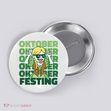 Oktoberfest Celebration Festive German Button
