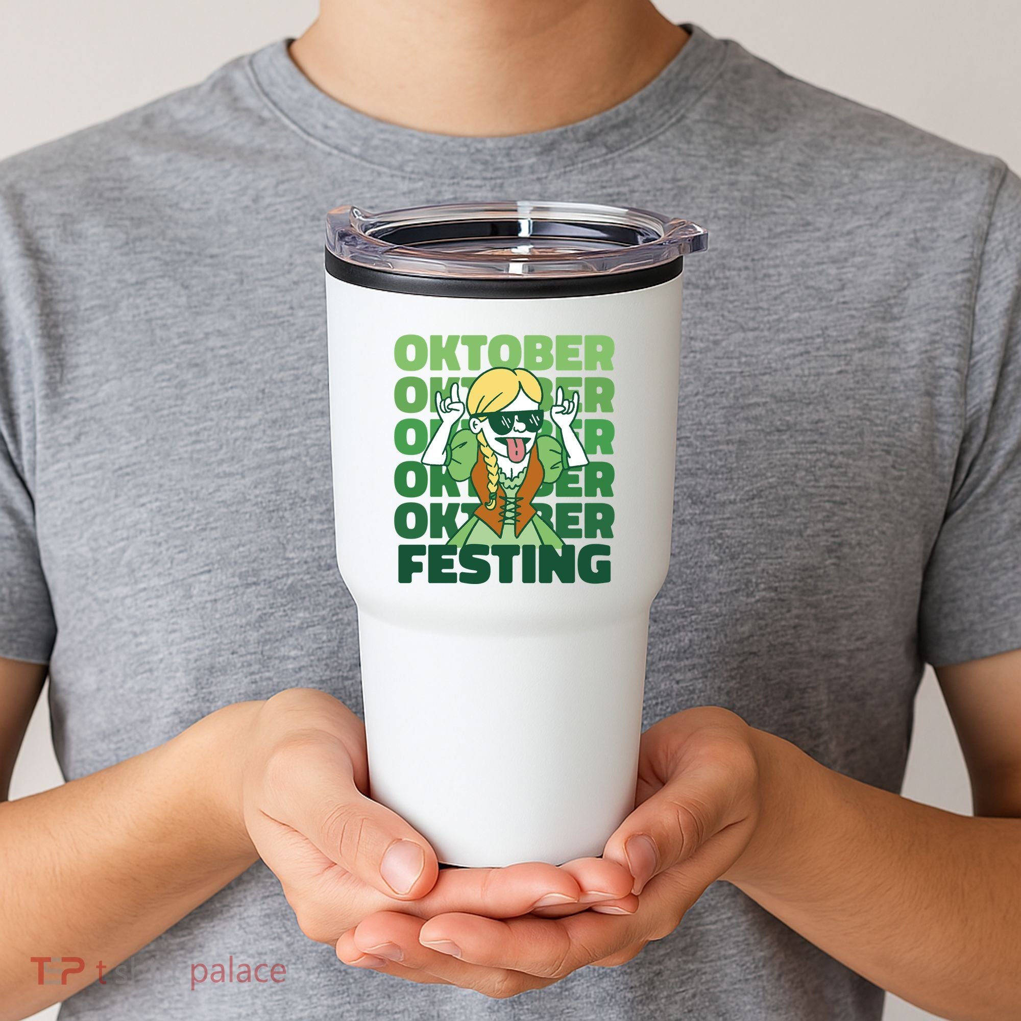 Oktoberfest Celebration Festive German Tumbler