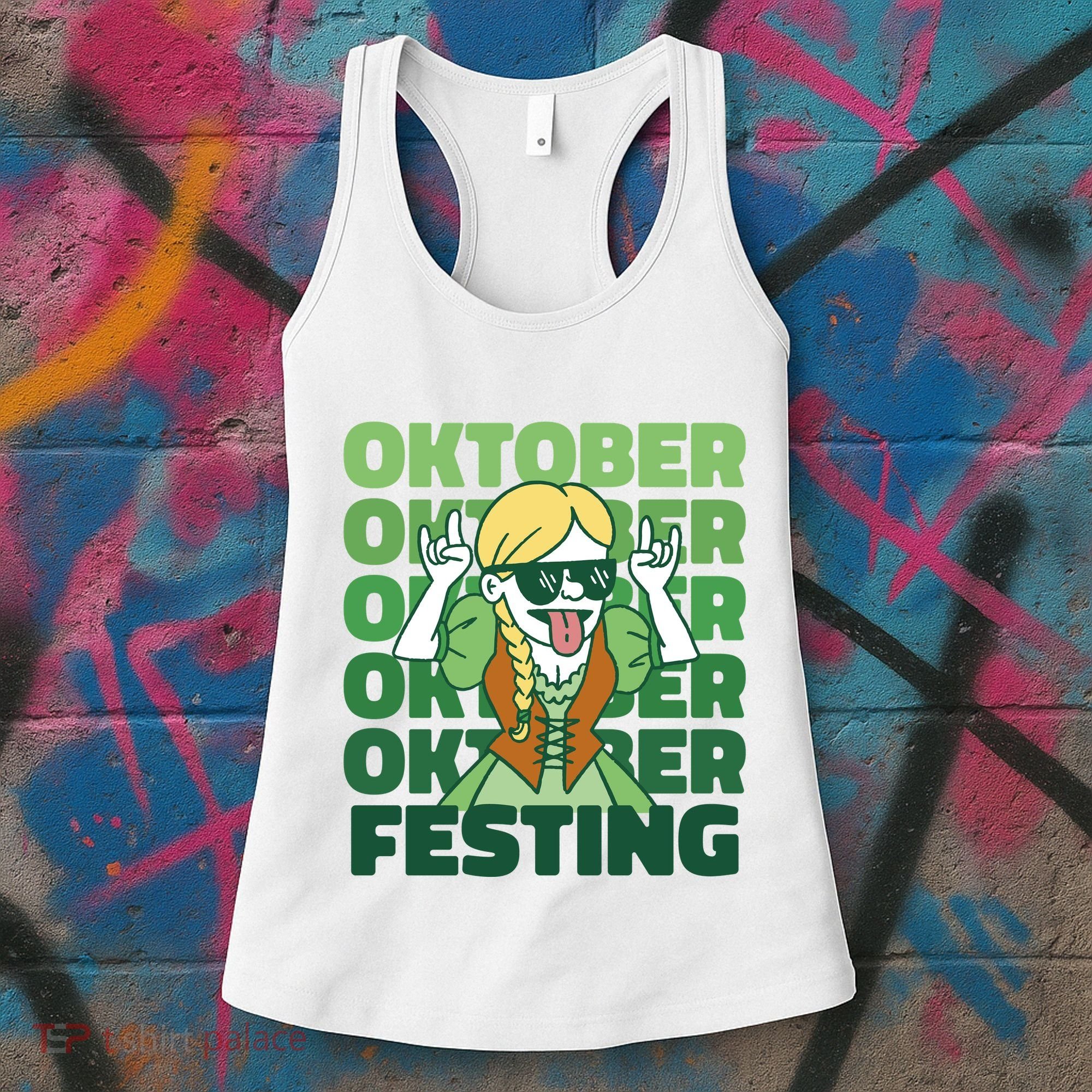 Oktoberfest Celebration Festive German Women's Tank Top