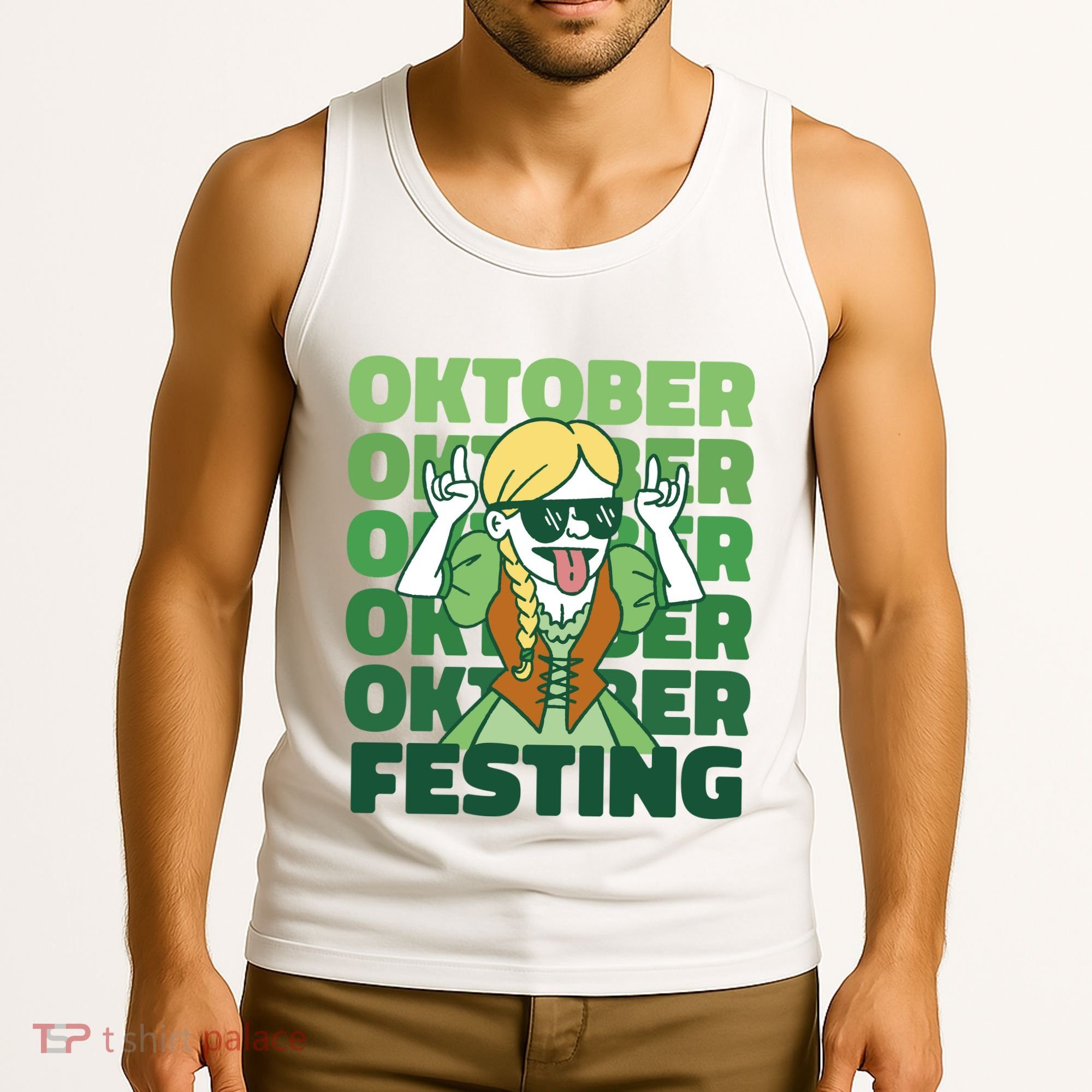 Oktoberfest Celebration Festive German Tank Top