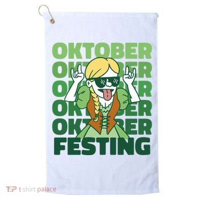 Oktoberfest Celebration Festive German Golf Towel