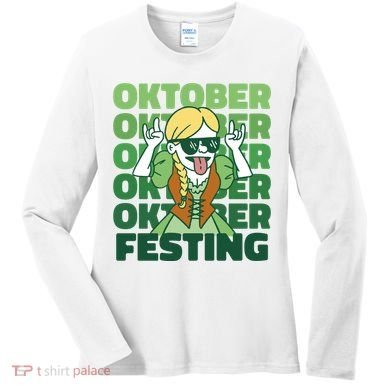 Oktoberfest Celebration Festive German Women's Long Sleeve Shirt