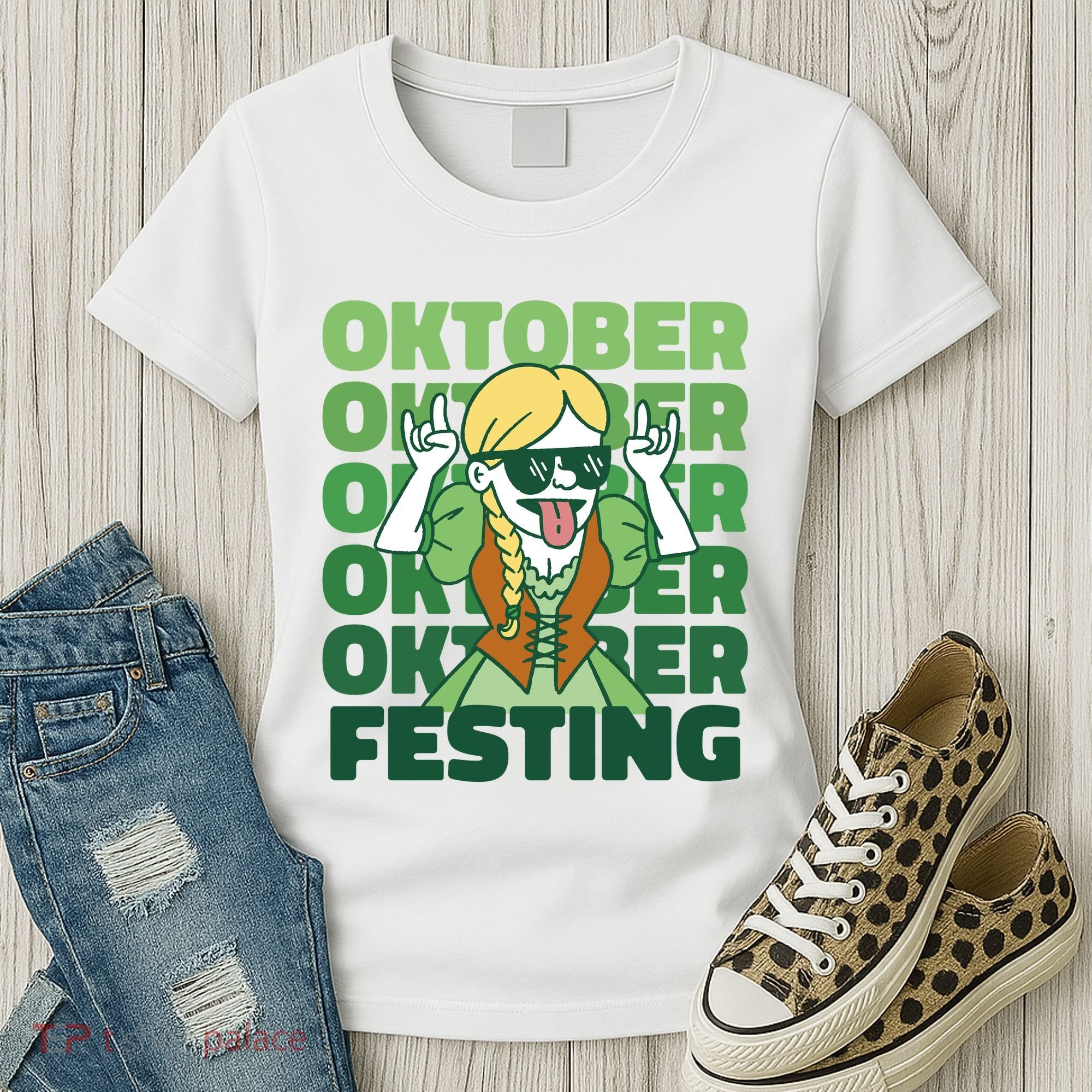 Oktoberfest Celebration Festive German Women's T-Shirt