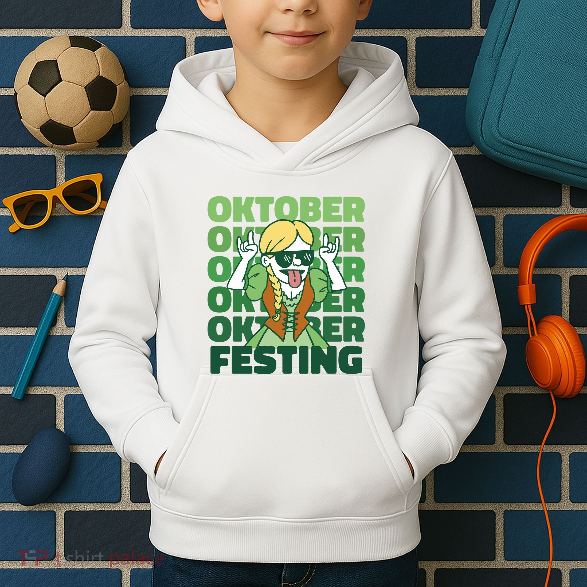Oktoberfest Celebration Festive German Kids Hoodie