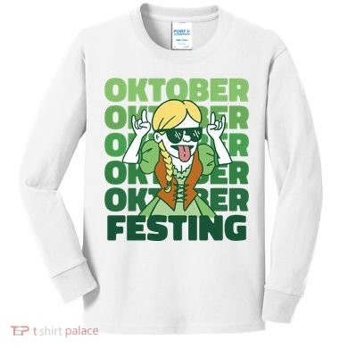Oktoberfest Celebration Festive German Kids Long Sleeve Shirt
