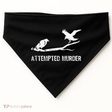 Ornithology Crows Grunge literary readers USA-Made Doggie Bandana