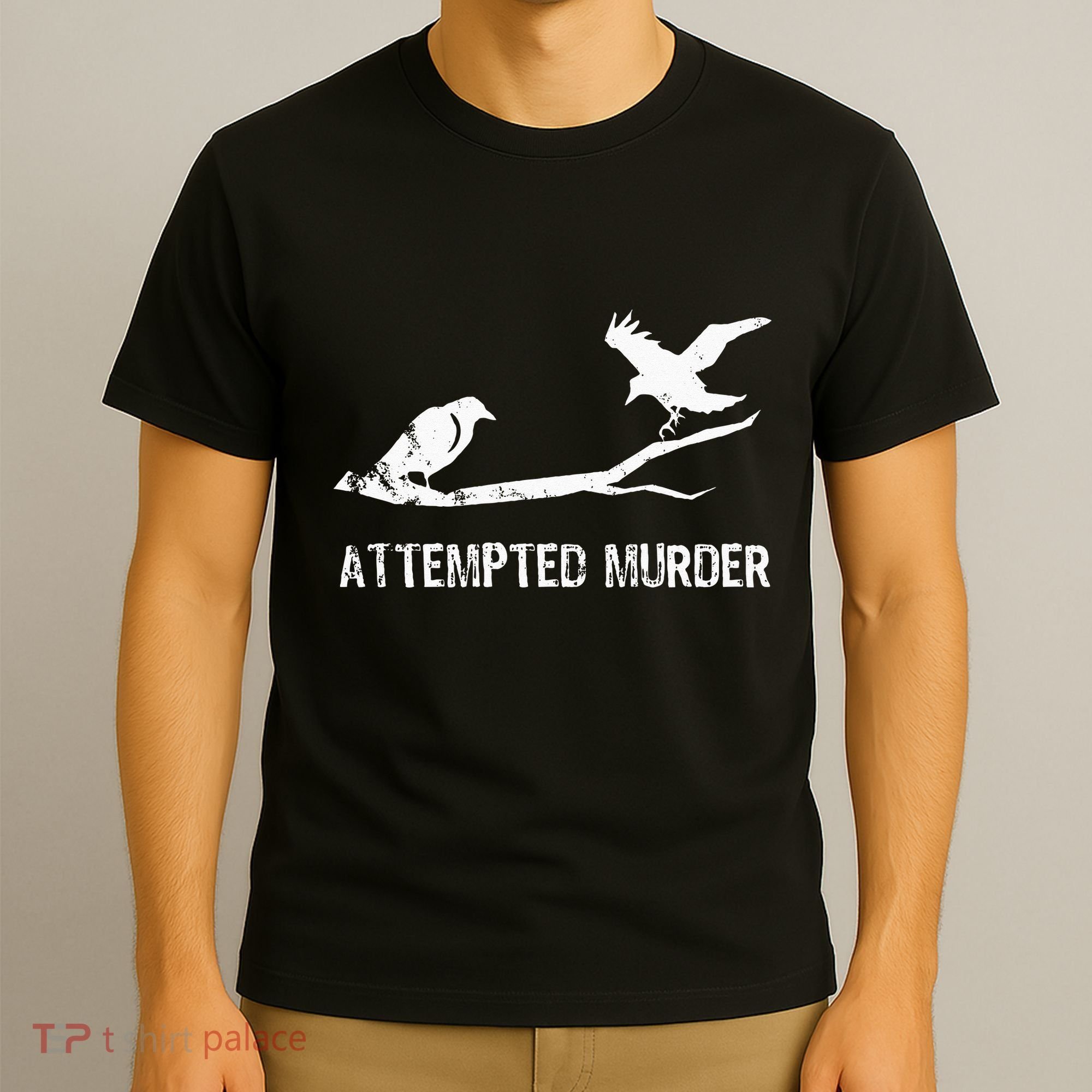 Ornithology Crows Grunge literary readers T-Shirt