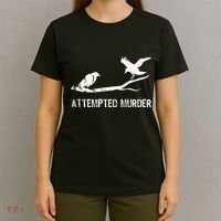 Ornithology Crows Grunge literary readers T-Shirt thumb 4