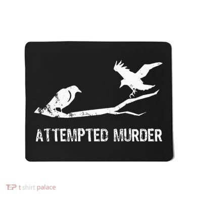 Ornithology Crows Grunge literary readers Mousepad