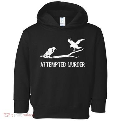 Ornithology Crows Grunge literary readers Toddler Hoodie