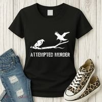 Ornithology Crows Grunge literary readers Women's T-Shirt thumb 3