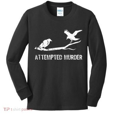 Ornithology Crows Grunge literary readers Kids Long Sleeve Shirt