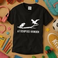 Ornithology Crows Grunge literary readers Kids T-Shirt thumb 3