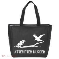 Ornithology Crows Grunge literary readers Tote Bag thumb 0