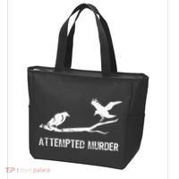 Ornithology Crows Grunge literary readers Tote Bag thumb 3