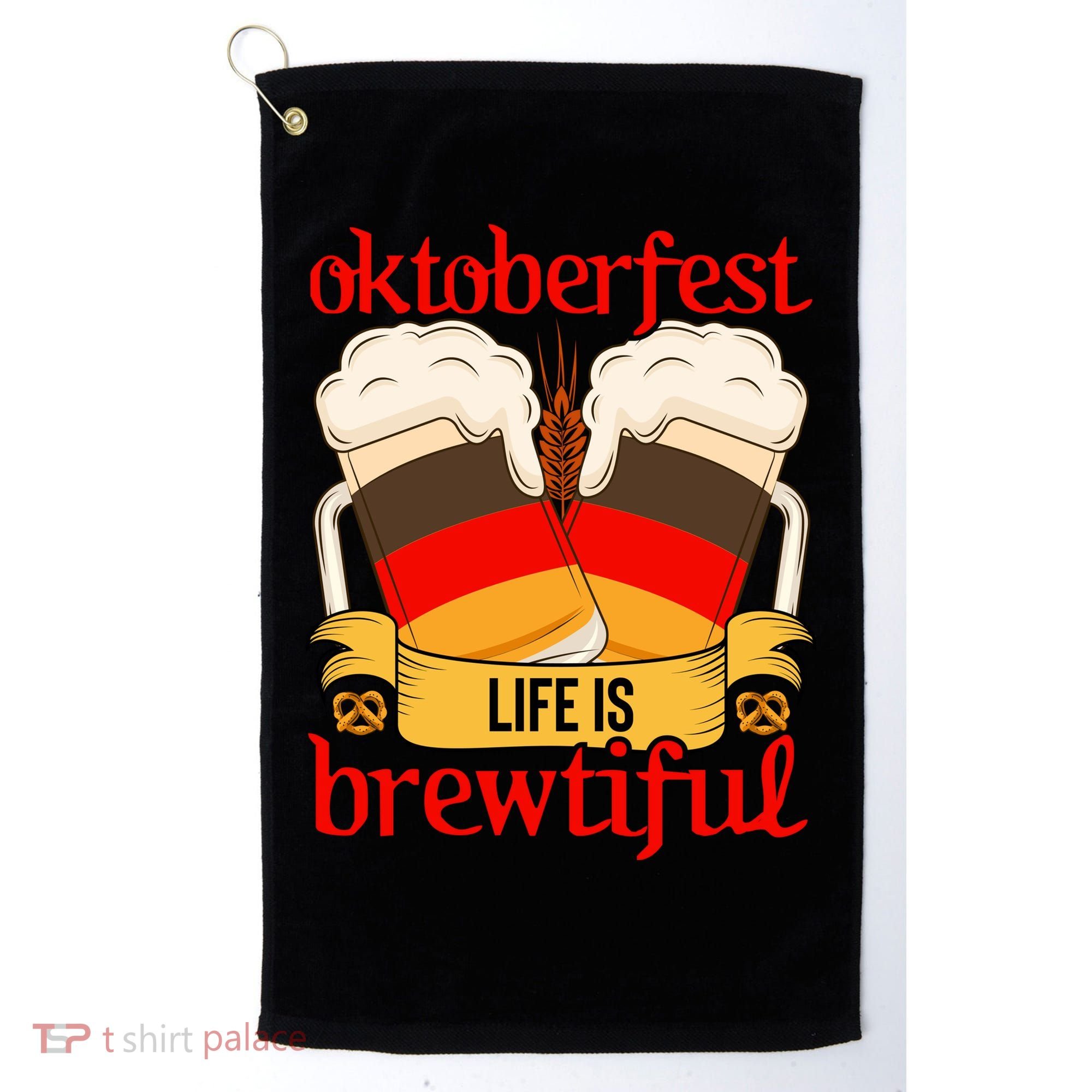 Oktoberfest Celebration Graphic Golf Towel