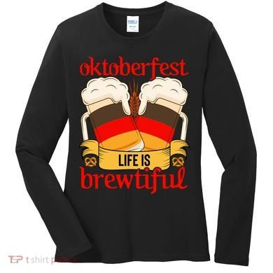 Oktoberfest Celebration Graphic Women's Long Sleeve Shirt