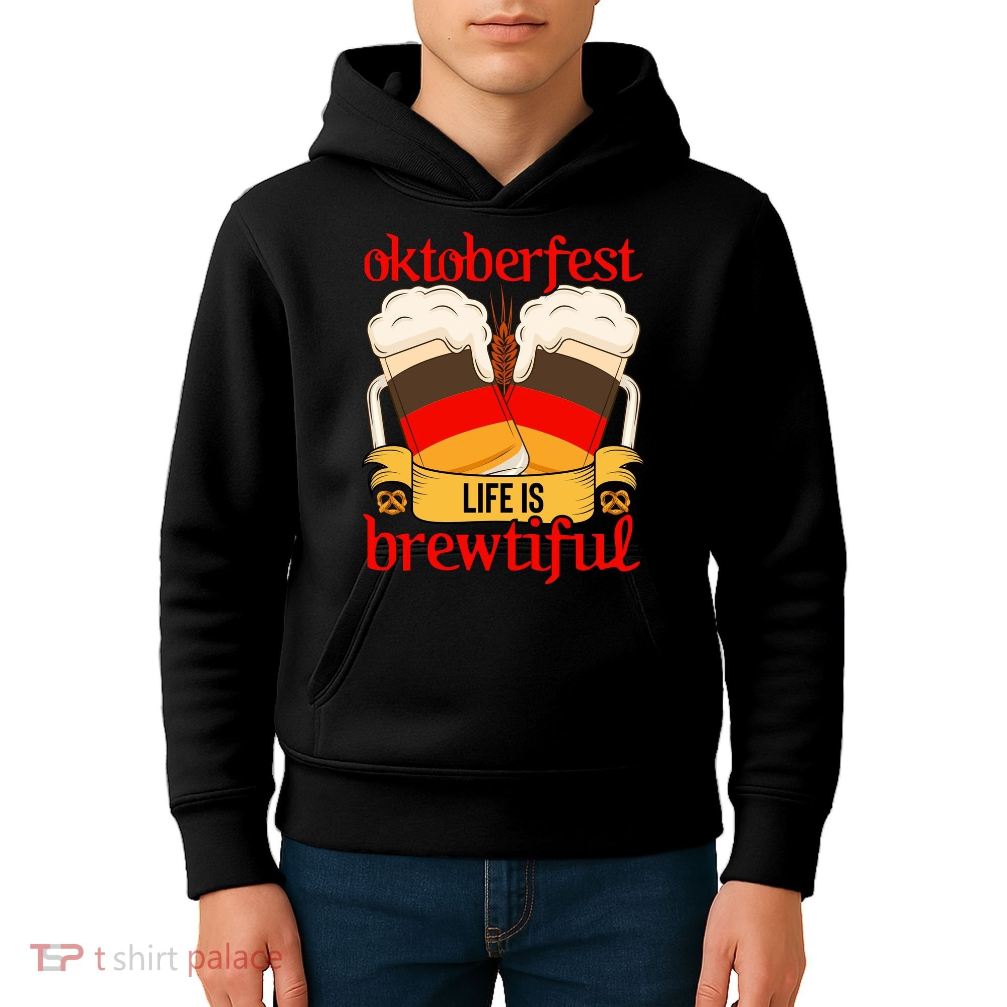 Oktoberfest Celebration Graphic Kids Hoodie