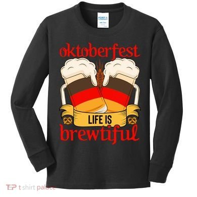 Oktoberfest Celebration Graphic Kids Long Sleeve Shirt