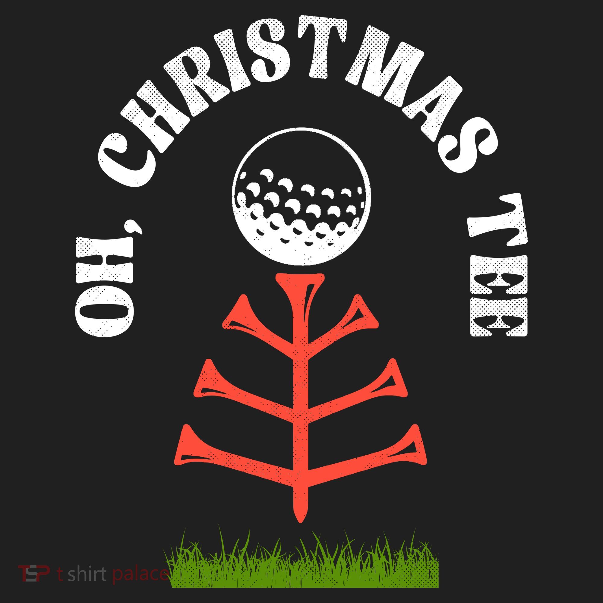 Oh Christmas Tee Golf Tree Funny  Women's Sweatshirt