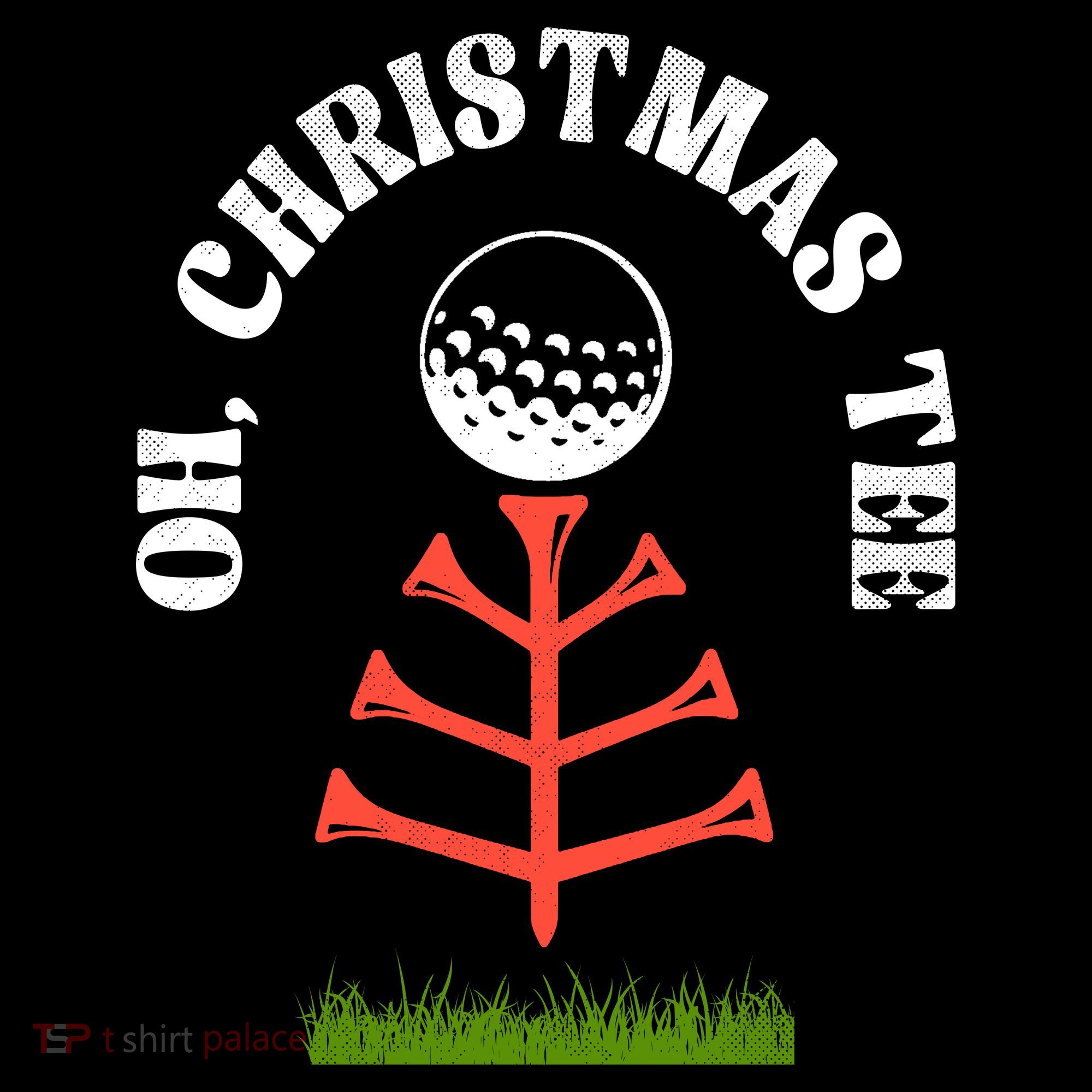 Oh Christmas Tee Golf Tree Funny  Toddler Hoodie