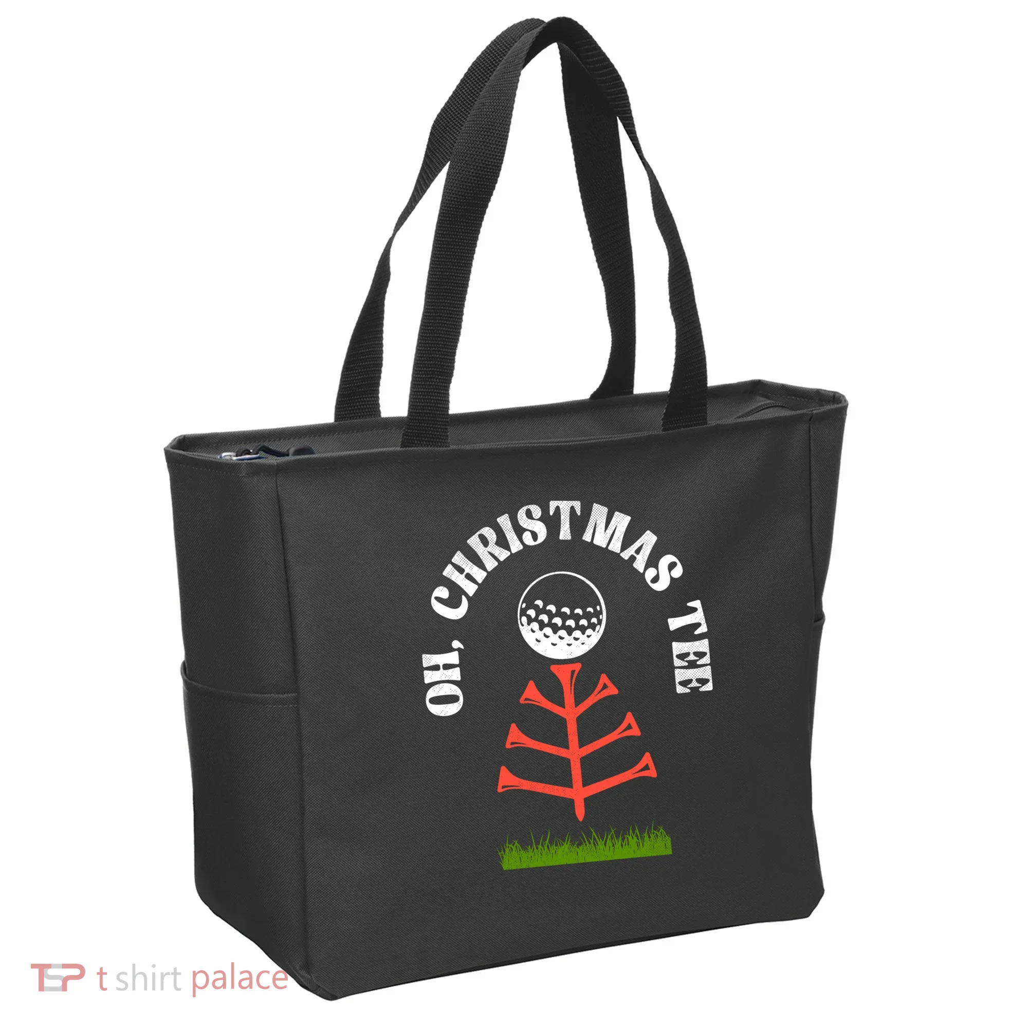 Oh Christmas Tee Golf Tree Funny  Tote Bag