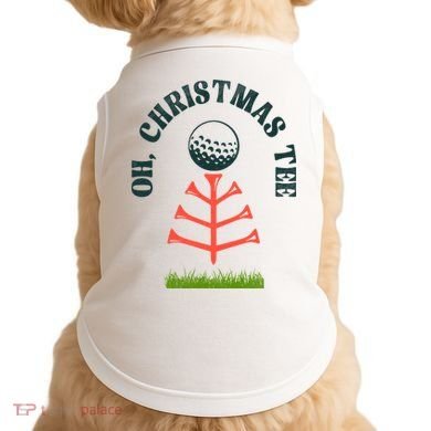Oh Christmas Tee Golf Tree Funny  Doggie Tank