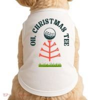 Oh Christmas Tee Golf Tree Funny  Doggie Tank thumb 0