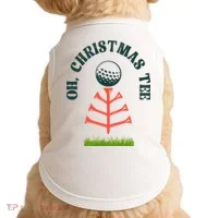 Oh Christmas Tee Golf Tree Funny  Doggie Tank thumb 0