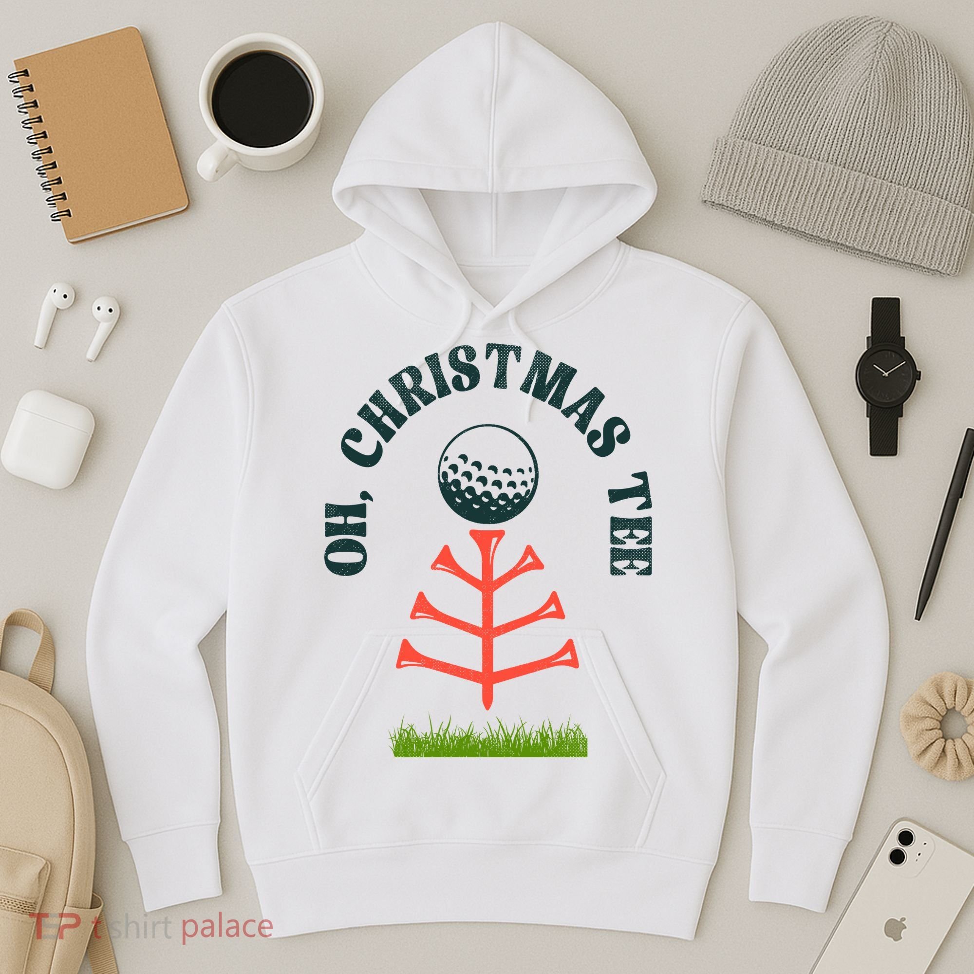 Oh Christmas Tee Golf Tree Funny  Hoodie