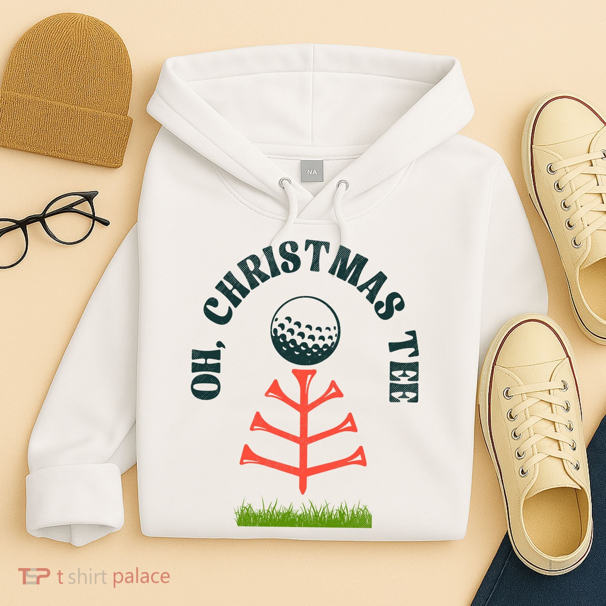 Oh Christmas Tee Golf Tree Funny  Hoodie