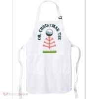Oh Christmas Tee Golf Tree Funny  Apron thumb 0