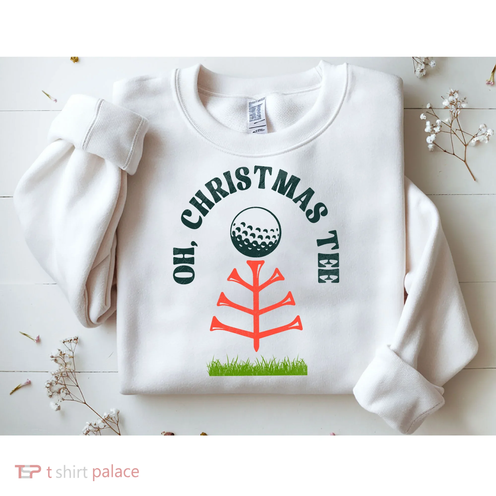 Oh Christmas Tee Golf Tree Funny  Sweatshirt