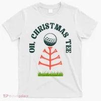 Oh Christmas Tee Golf Tree Funny  T-Shirt thumb 0