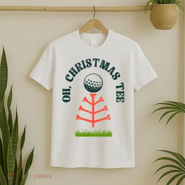 Oh Christmas Tee Golf Tree Funny  T-Shirt