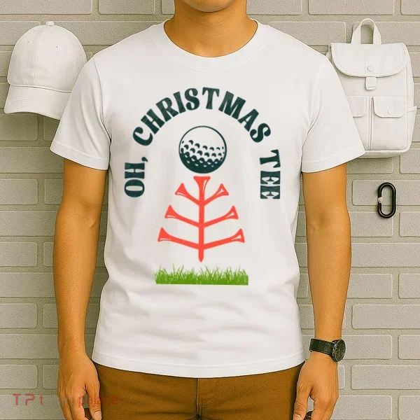 Oh Christmas Tee Golf Tree Funny  T-Shirt