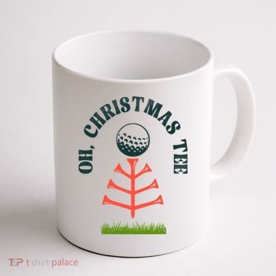 Oh Christmas Tee Golf Tree Funny  Coffee Mug back
