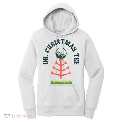 Oh Christmas Tee Golf Tree Funny  Women's Hoodie